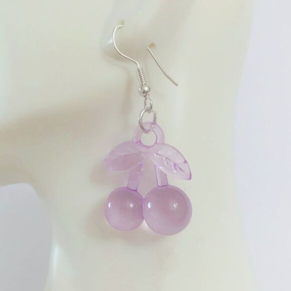 Cherry Statement Earrings  - Picture 1 of 2